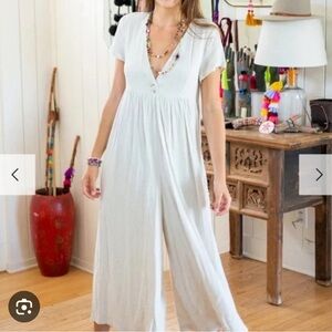 NATURAL LIFE Linen Jumpsuit L/XL